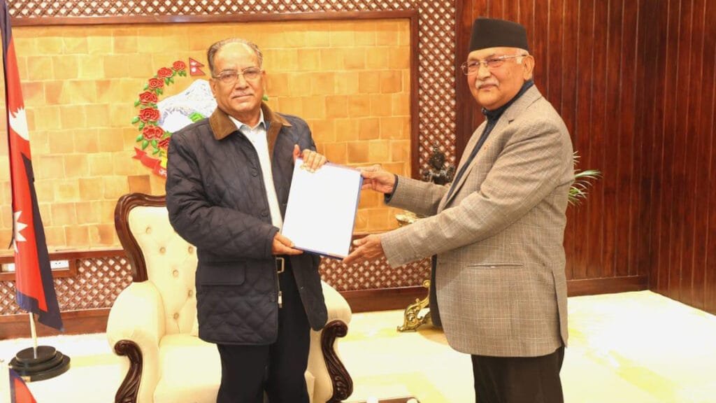 माओवादीसँग निर्णायक छलफलमा एमाले नेताहरु, प्रचण्डसँग डिल गर्न विष्णु पौडेललाई जिम्मा