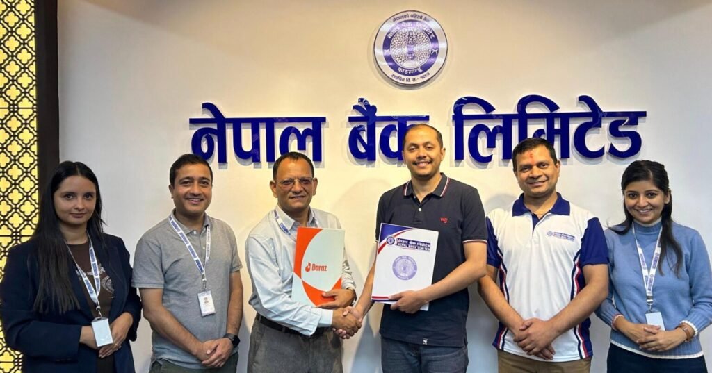 नेपाल बैंक लिमिटेड र ई-कमर्स प्लेटफर्म अनलाईन दराजबीच भुक्तानी सेवा सम्झौता