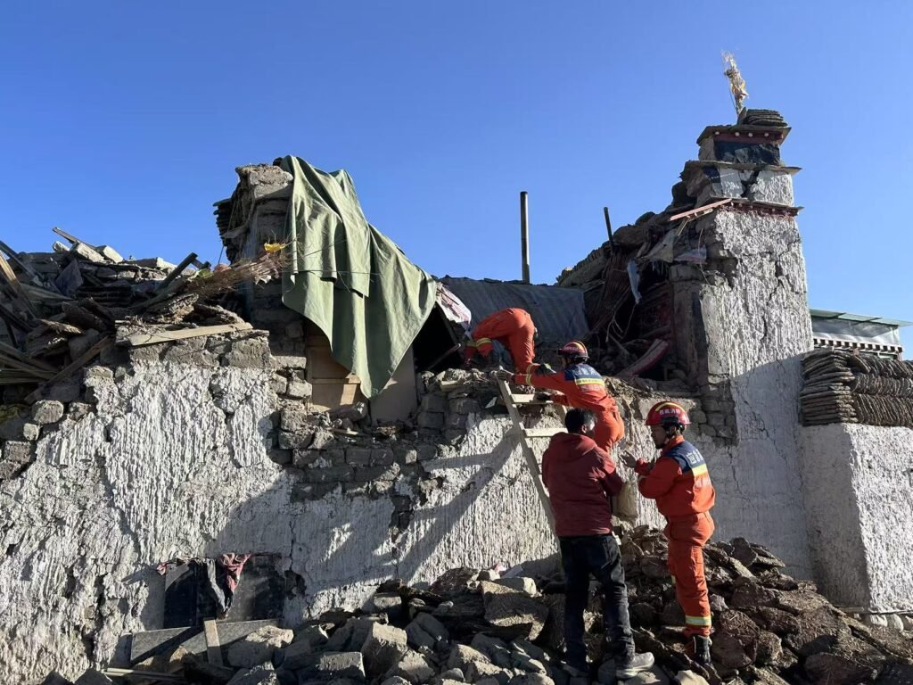 चीनको तिब्बतमा आएको भूकम्पबाट अहिलेसम्म १२६ जनाको मृत्यु