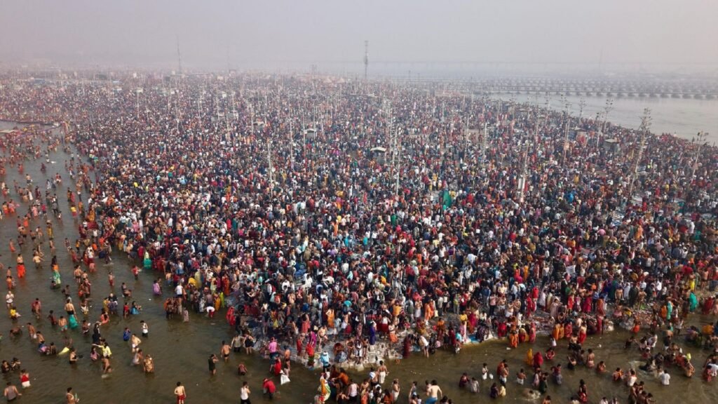 ४५ दिनमा ६५ करोडले महाकुम्भमा गरे स्नान
