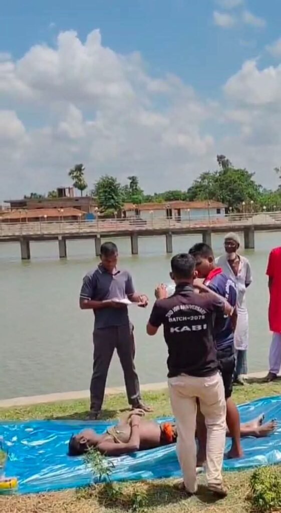 रौतहटमा पोखरीमा डुबेको अवस्थामा युवकको शव फेला