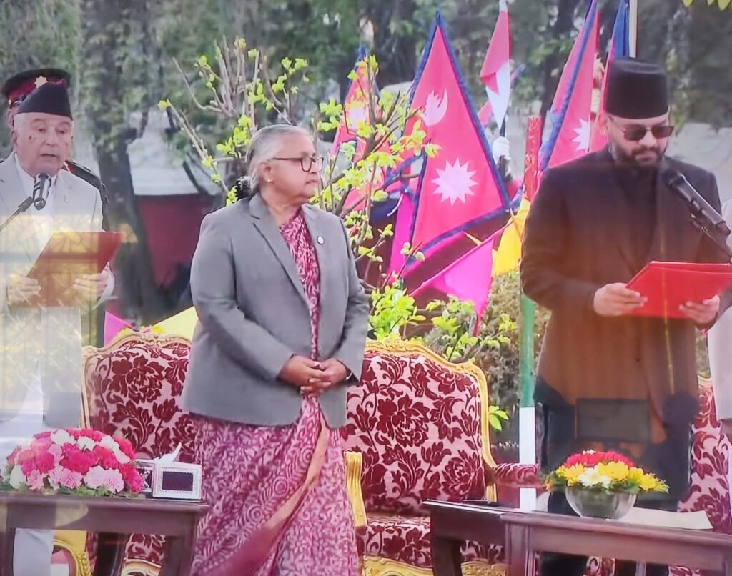 बालेन शाहले लिए प्रधानमन्त्रीको सपथ
