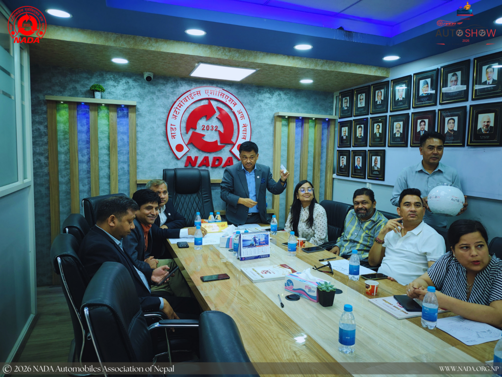 एच पि प्रेजेन्ट्स नाडा अटो शो २०२६ को स्टलका लागि गोला प्रथा सम्पन्न