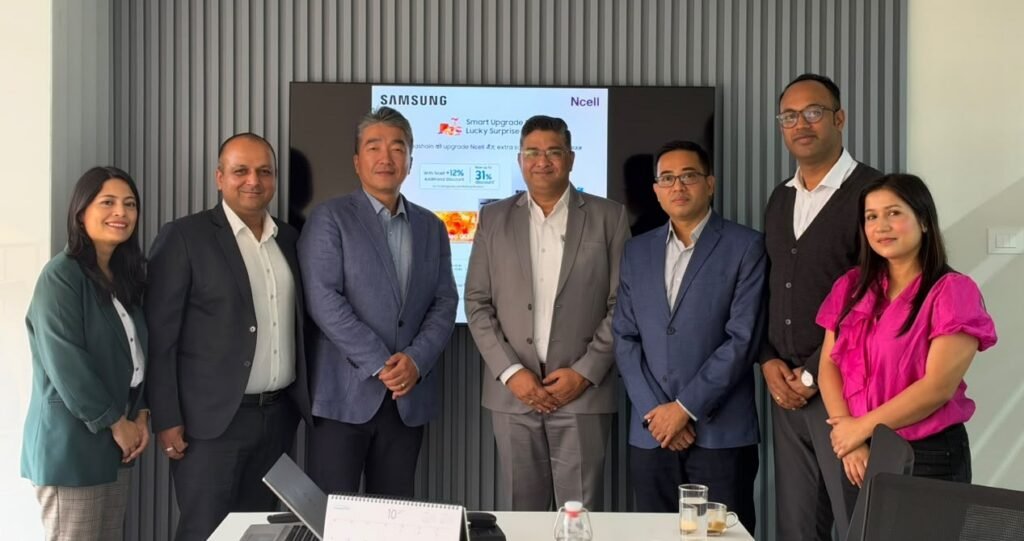 एनसेल–सामसङ सहकार्य, अब घरायसी विद्युतीय उपकरण खरिदमा ३१ प्रतिशतसम्म छुट पाइने